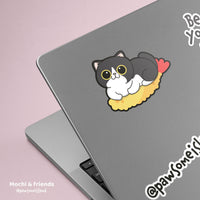 Mochi & friends 防水貼紙 行李箱貼紙 電腦貼紙 - 日式小食 - Pawsome Island - Pawsome Island