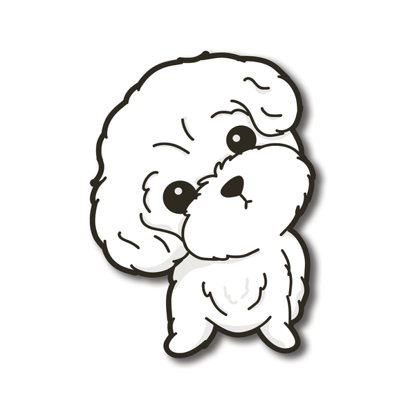 Stay Curious Maltese Waterproof  PVC Die-Cut Stickers | Laptop Stickers | Luggage Decals | Water Bottle Decoration