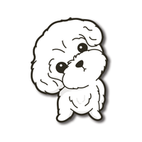Stay Curious Maltese Waterproof  PVC Die-Cut Stickers | Laptop Stickers | Luggage Decals | Water Bottle Decoration - Pawsome Island