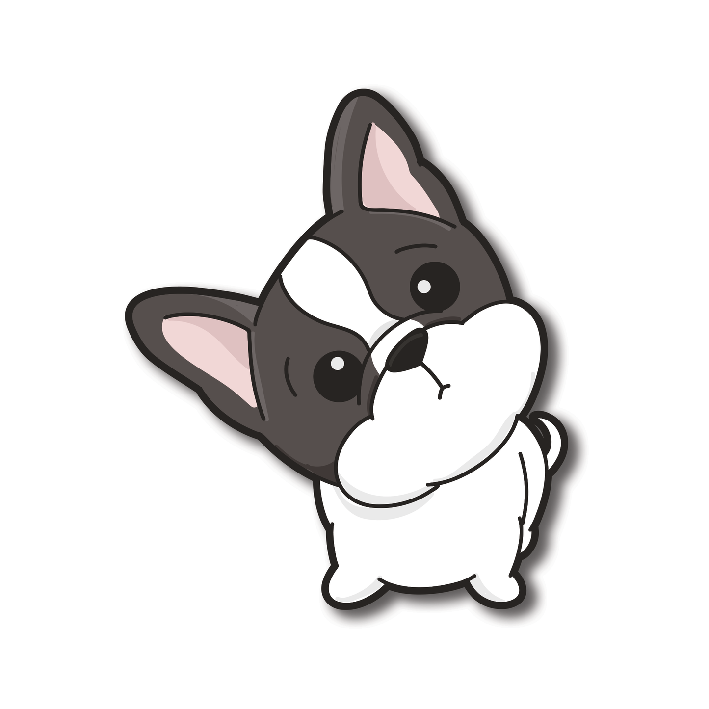Stay Curious Frenchie Waterproof  PVC Die-Cut Stickers | Laptop Stickers | Luggage Decals | Water Bottle Decoration