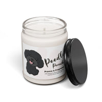 Black Poodle Illustration Candle | Scented Soy 9oz - Pawsome Island