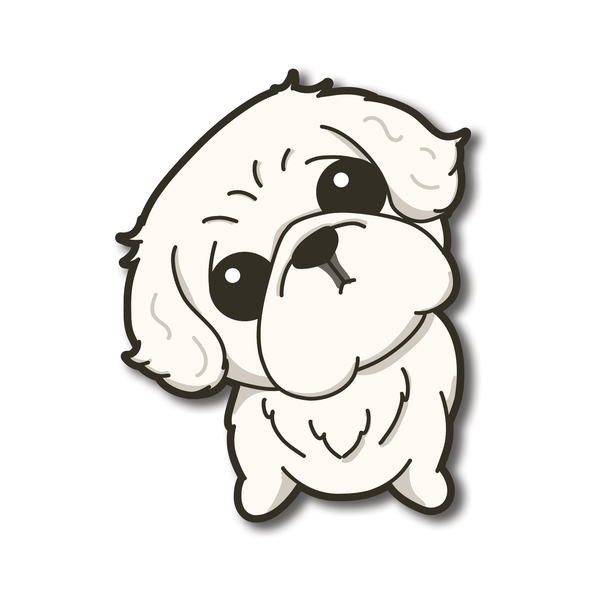 Stay Curious Pekingese Waterproof  PVC Die-Cut Stickers | Laptop Stickers | Luggage Decals | Water Bottle Decoration