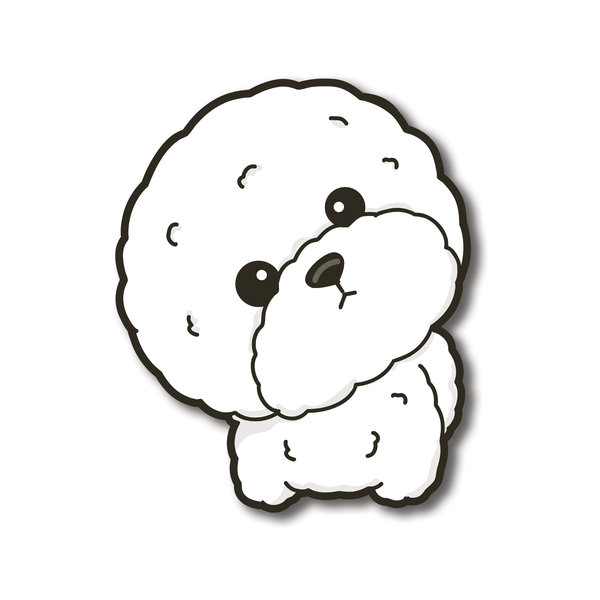 Stay Curious Bichon Waterproof  PVC Die-Cut Stickers | Laptop Stickers | Luggage Decals | Water Bottle Decoration