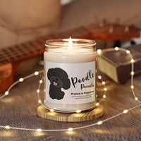 Black Poodle Illustration Candle | Scented Soy 9oz - Pawsome Island