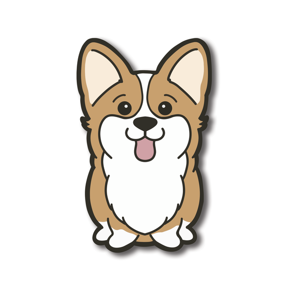 Corgi Waterproof  PVC Die-Cut Stickers | Laptop Stickers | Luggage Decals | Water Bottle Decoration