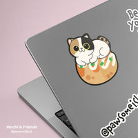 Mochi & friends 防水貼紙 行李箱貼紙 電腦貼紙 - 日式小食 - Pawsome Island - Pawsome Island