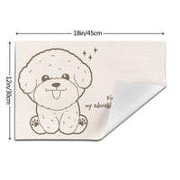 Bichon Themed Placemats,  Pet Dining Decor, Bichon Dog Table Mats, Set of 2 - Pawsome Island