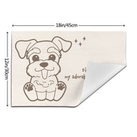 Schnauzer Themed Placemats,  Pet Dining Decor, Schnauzer Dog Table Mats,Set of 2 - Pawsome Island