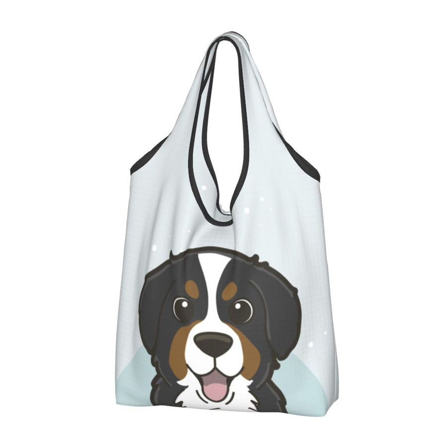 Bernese Mountain Dog Foldable Eco Bag | Durable & Waterproof Reusable Bag - Pawsome Island