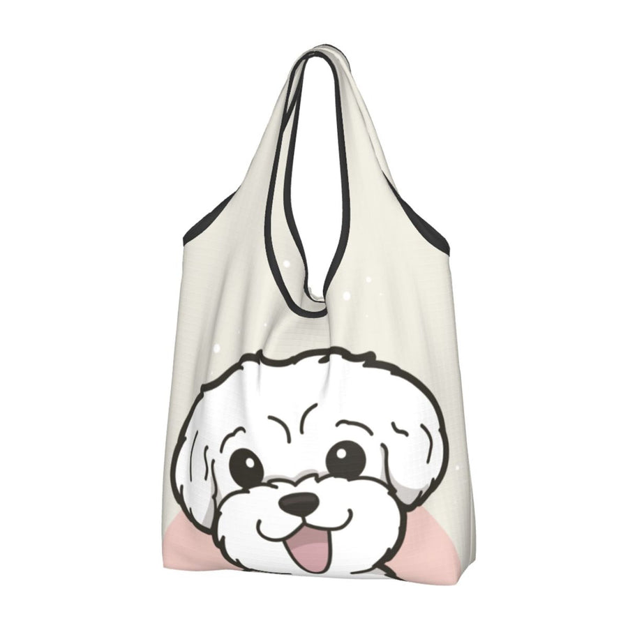 Maltese Foldable Eco Bag | Durable & Waterproof Reusable Bag - Pawsome Island