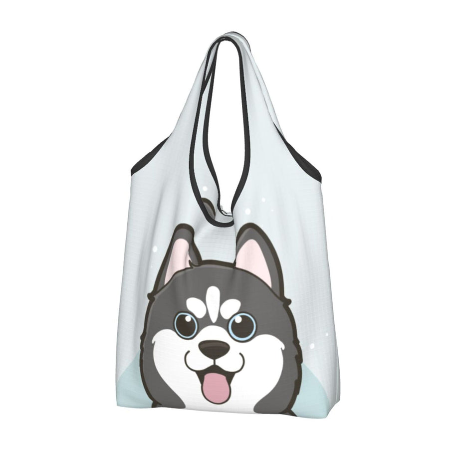 Husky Foldable Eco Bag | Durable & Waterproof Reusable Bag - Pawsome Island