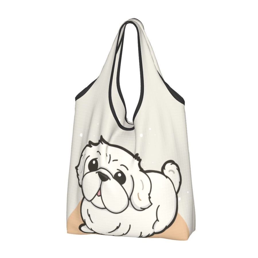 Pekingese Foldable Eco Bag | Durable & Waterproof Reusable Bag - Pawsome Island
