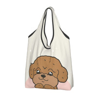 Poodle Foldable Eco Bag | Durable & Waterproof Reusable Bag - Pawsome Island