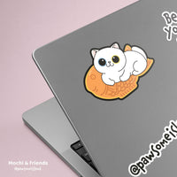 Mochi & friends 防水貼紙 行李箱貼紙 電腦貼紙 - 日式小食 - Pawsome Island - Pawsome Island
