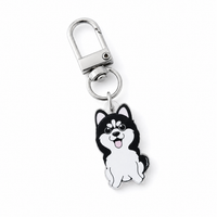 Mini Husky acrylic keychain 3cm cute dog breed collectible charm by Pawsome Island - Pawsome Island
