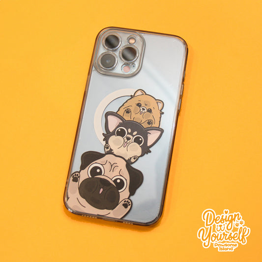 Pawsome Island - DIY パーソナライズされたペット MagSafe iPhone ケース | どこでもあなたのふわふわした友達を披露しましょう!