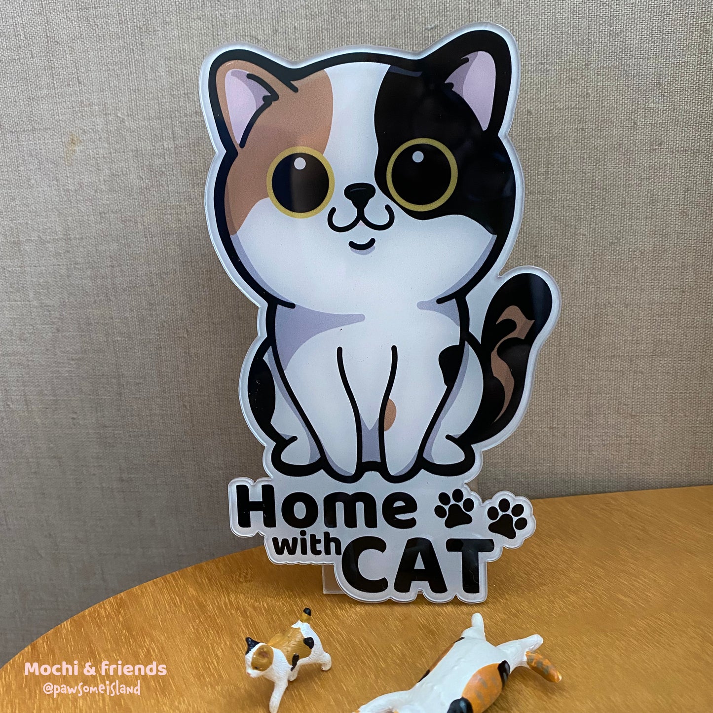 Mochi & friends 貓貓門牌 Home with cat adhesive sign