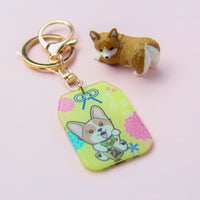 Bean the Corgi Lucky Cat Keychain | Adorable Corgi-Inspired Fortune Charm for Health and Happiness - Pawsome Island - Pawsome Island