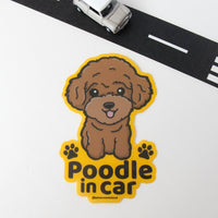Poodle Car Sticker - A Must-Have for Dog Lovers! - Pawsome Island - Pawsome Island
