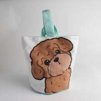 Bucket Handbag with Magnetic Closure - Adorable Dog Breed Designs - Pawsome Island - Pawsome Island