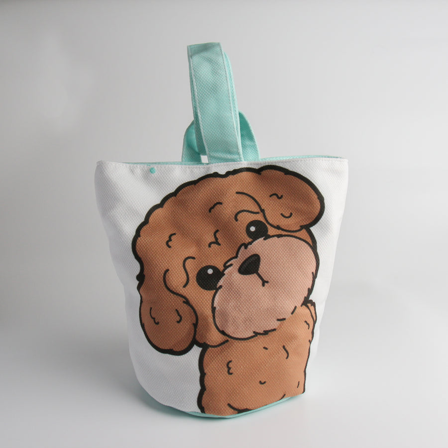 Bucket Handbag with Magnetic Closure - Adorable Dog Breed Designs - Pawsome Island - Pawsome Island