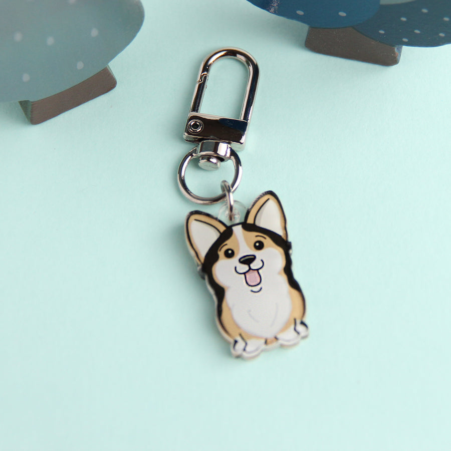 3cm Mini Corgi Acrylic Keychain - Cute Dog Breed Collectible - Pawsome Island - Pawsome Island