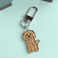 3cm Mini Golden Retriever Acrylic Keychain - Cute Dog Breed Collectible - Pawsome Island - Pawsome Island