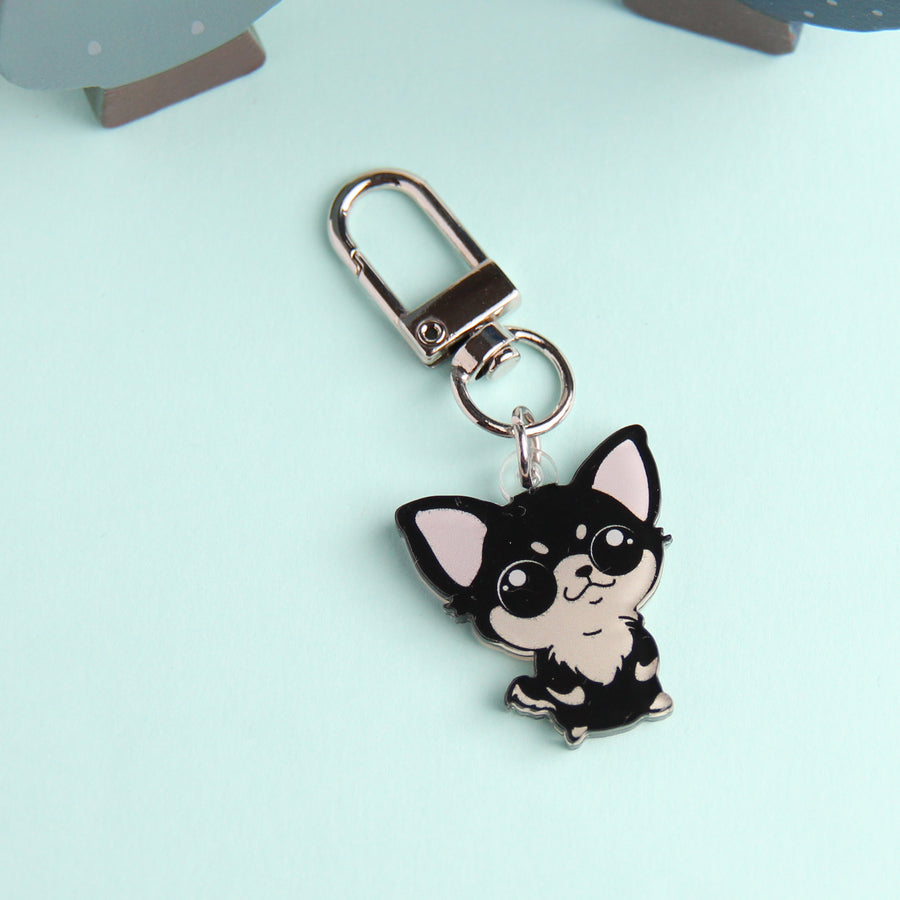 3cm Mini Chihuahua Acrylic Keychain - Cute Dog Breed Collectible - Pawsome Island - Pawsome Island
