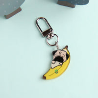 3cm Mini Pug Acrylic Keychain - Cute Dog Breed Collectible - Pawsome Island - Pawsome Island