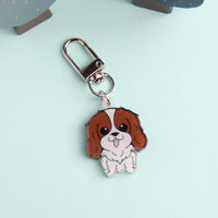 3cm Mini Cavalier King Charles Spaniel Acrylic Keychain - Cute Dog Breed Collectible - Pawsome Island - Pawsome Island