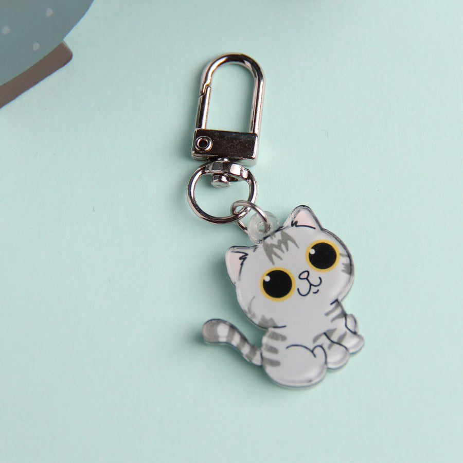 3cm Mini Cats Acrylic Keychain - Cute Cat Breed Collectible - Pawsome Island - Pawsome Island