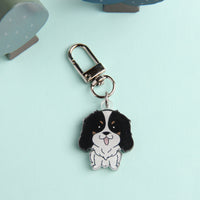 3cm Mini Cavalier King Charles Spaniel Acrylic Keychain - Cute Dog Breed Collectible - Pawsome Island - Pawsome Island