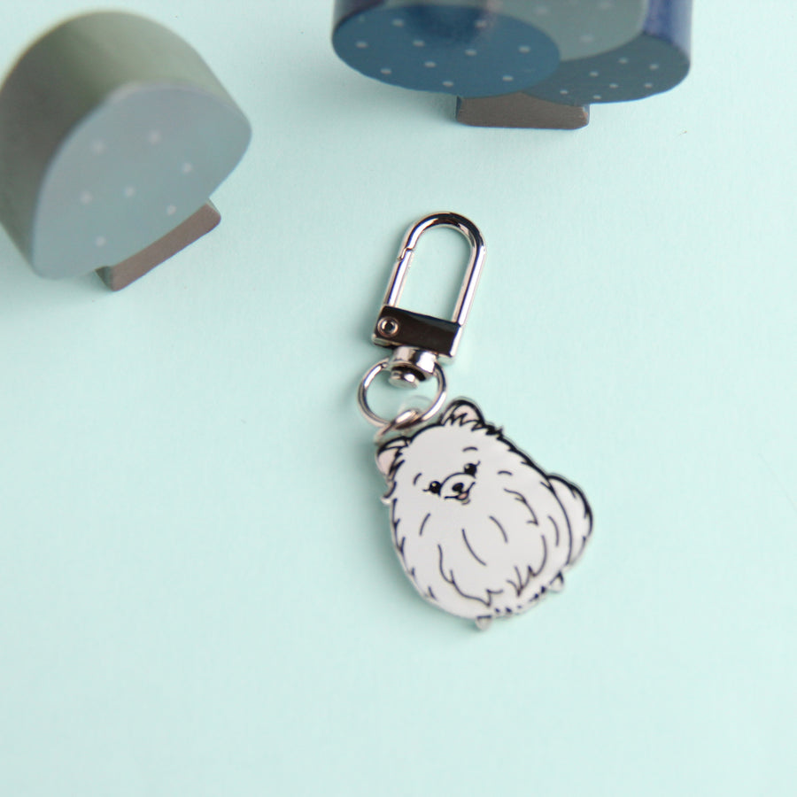 3cm Mini Pomeranian Acrylic Keychain - Cute Dog Breed Collectible - Pawsome Island - Pawsome Island