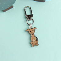 3cm Mini Greyhound Acrylic Keychain - Cute Dog Breed Collectible - Pawsome Island - Pawsome Island