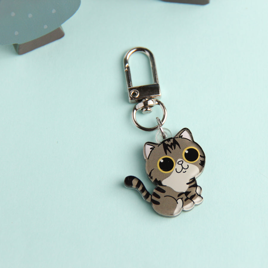 3cm Mini Cats Acrylic Keychain - Cute Cat Breed Collectible - Pawsome Island - Pawsome Island