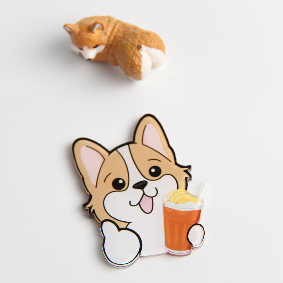 Hong Kong Cha Chaan Teng Delights with Pawsome Pups Acrylic Magnets - Pawsome Island - Pawsome Island