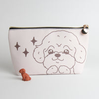Poodle Travel Makeup Pouch – Chic & Functional Cosmetic Organizer - Pawsome Island