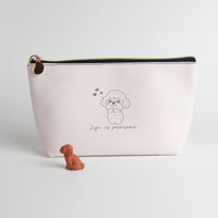 Poodle Travel Makeup Pouch – Chic & Functional Cosmetic Organizer - Pawsome Island