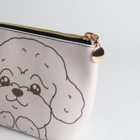 Poodle Travel Makeup Pouch – Chic & Functional Cosmetic Organizer - Pawsome Island