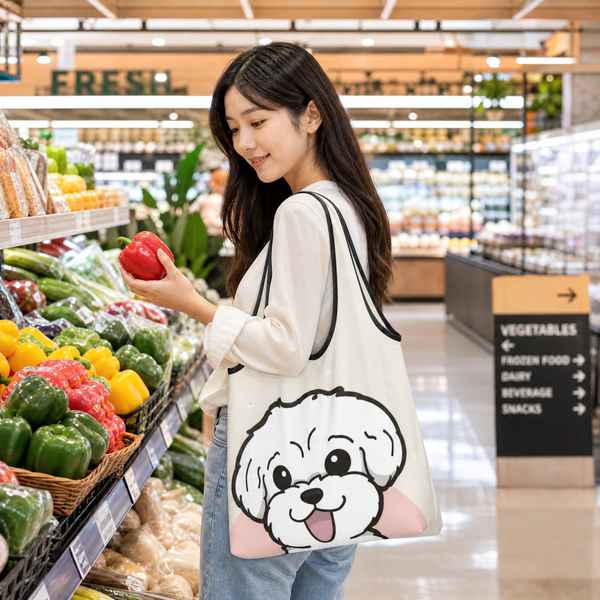 Maltese Foldable Eco Bag | Durable & Waterproof Reusable Bag
