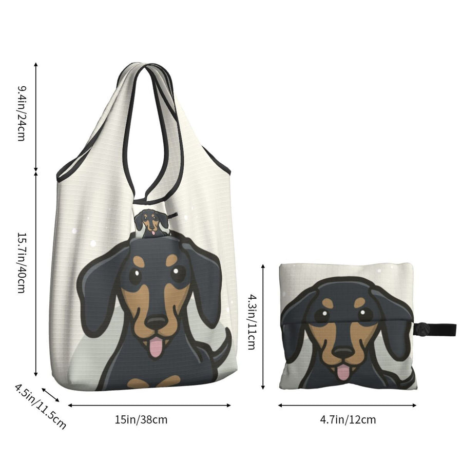 Dachshund Foldable Eco Bag | Durable & Waterproof Reusable Bag - Pawsome Island