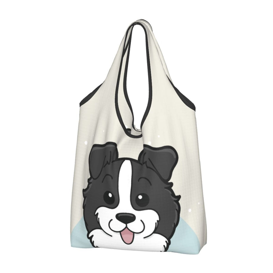 Border Collie Foldable Eco Bag | Durable & Waterproof Reusable Bag - Pawsome Island