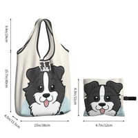 Border Collie Foldable Eco Bag | Durable & Waterproof Reusable Bag - Pawsome Island