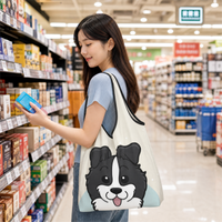 Border Collie Foldable Eco Bag | Durable & Waterproof Reusable Bag - Pawsome Island