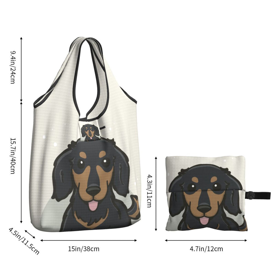 Dachshund Foldable Eco Bag | Durable & Waterproof Reusable Bag - Pawsome Island