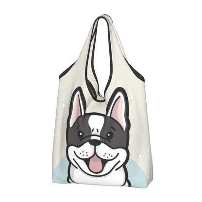 French Bulldog Foldable Eco Bag | Durable & Waterproof Reusable Bag