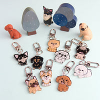 3cm Mini Schnauzer Acrylic Keychain - Cute Dog Breed Collectible - Pawsome Island