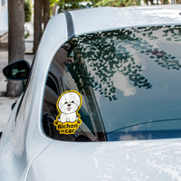 Bichon Car Sticker - A Must-Have for Dog Lovers! - Pawsome Island - Pawsome Island