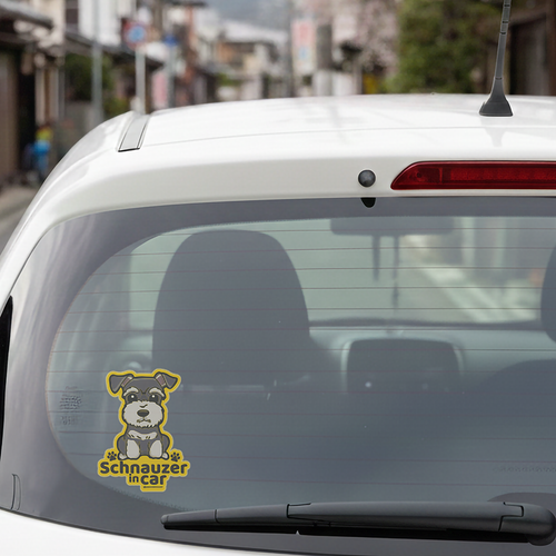 Dog Breed Car Window Sticker - Static Cling (33 Breeds) - Removable & Reusable No-Glue Decal