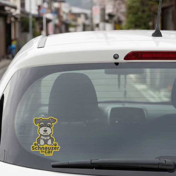 Dog Breed Car Window Sticker - Static Cling (33 Breeds) - Removable & Reusable No-Glue Decal